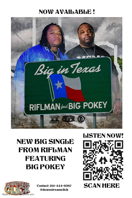 Limited Edition! Big Pokey & Riflman "Big In Texas" Poster - Riflman Autograph